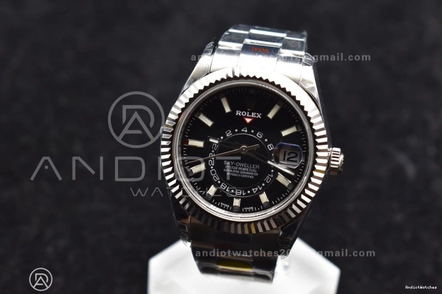 Skydweller SS 1105 Edition on A23J Oyster SS Best Dial Premium Noob Black Bracelet 0505